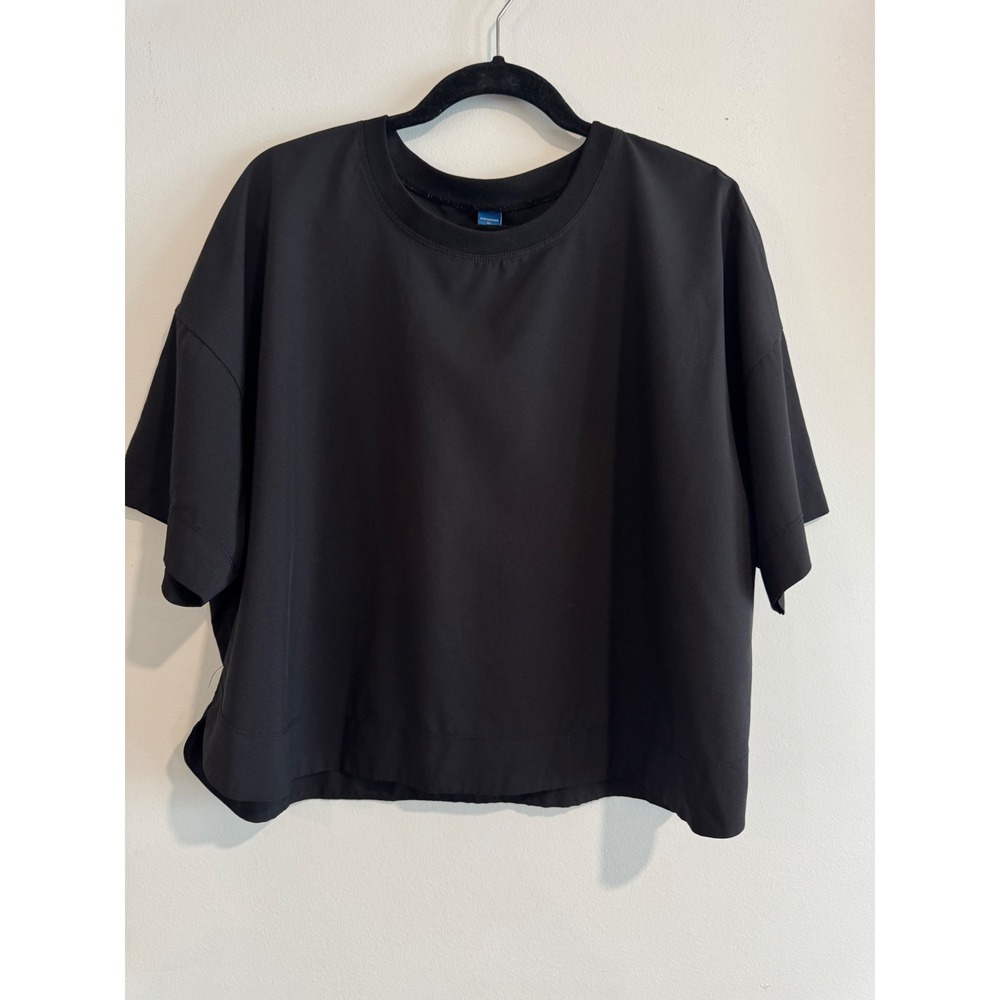 Old Navy StretchTech Boxy T-Shirt Womens XL Black Moisture‎ Wicking Top - Picture 4 of 8